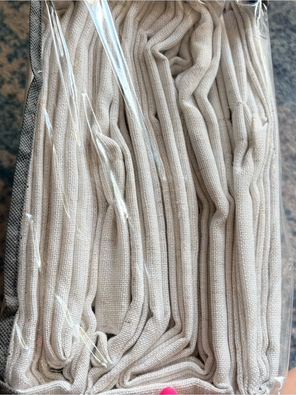 MIULEE Natural White Linen Curtains 52x84 Inch Long for Bedroom Living Room